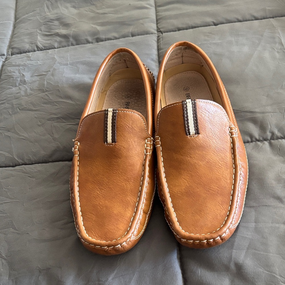 Classic Tan Leather Loafers for Men